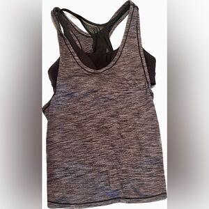 Lululemon Glide and Stride Tank women’s size small hey/black workout tank